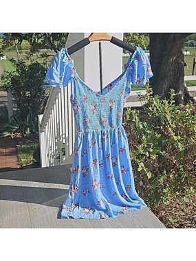 RUE 21 COLD SHOULDER FLORAL MIDI DRESS